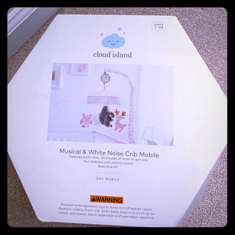 Musical & White noise crib mobile